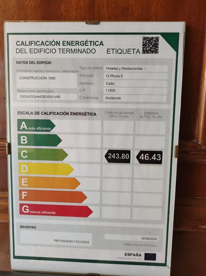 Vendégház Hostal Bahia Cádiz